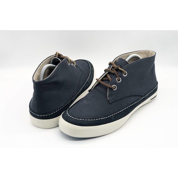 Seavees Mens Boots Size 9.5 J-115 Maslon canvas desert boot sneakers Navy Shoes - Picture 2 of 6